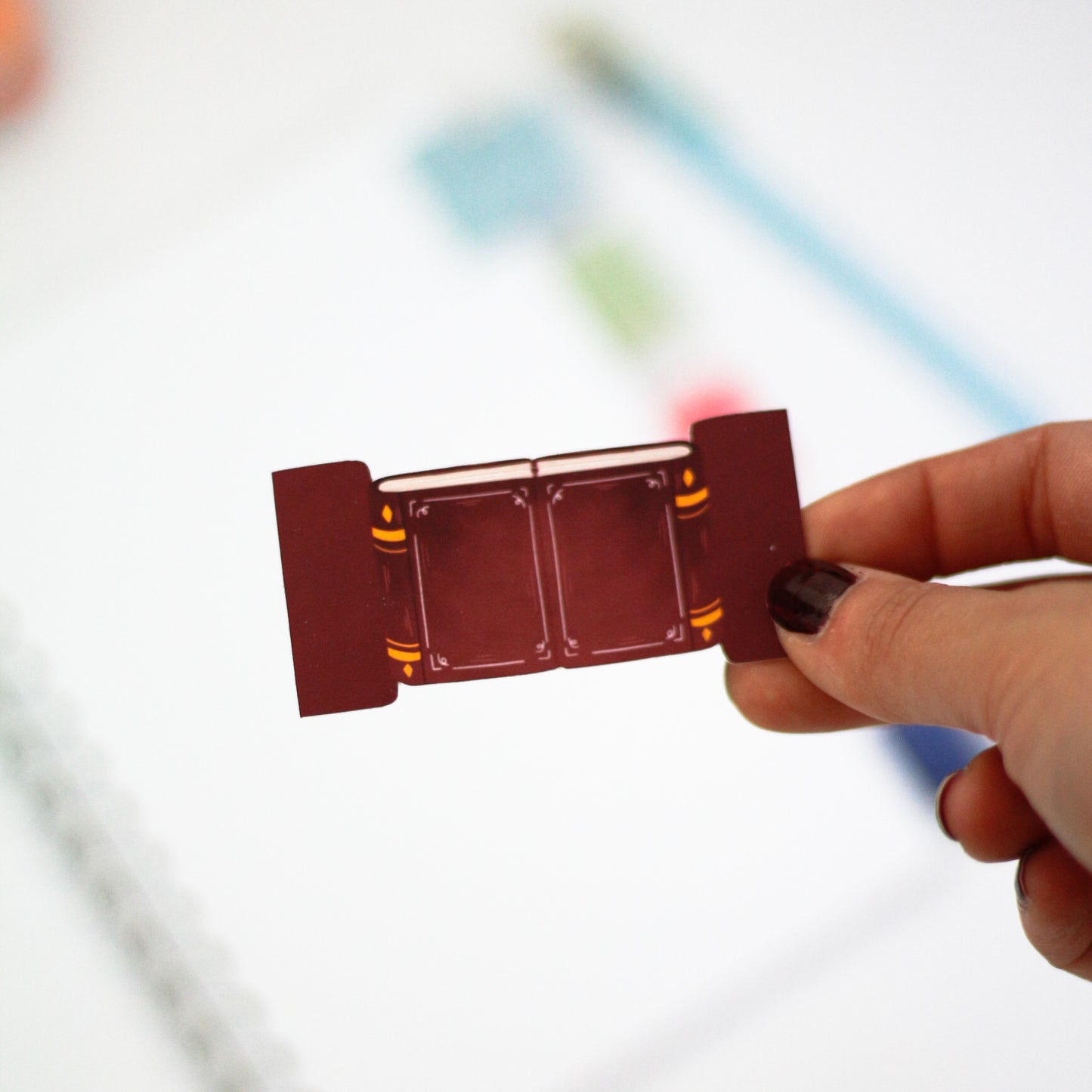 Mini book adhesive tabs - Notebook divider