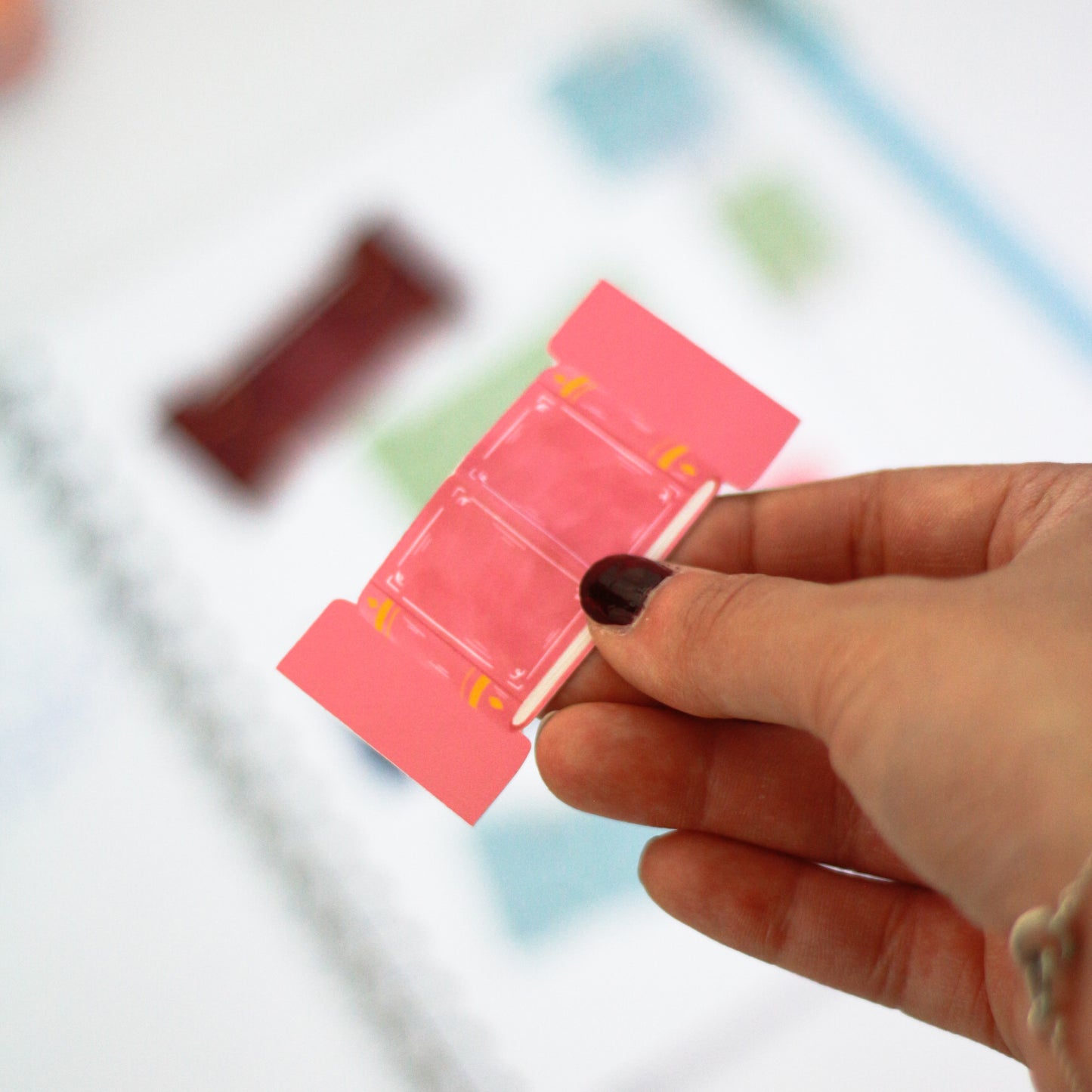 Mini book adhesive tabs - Notebook divider