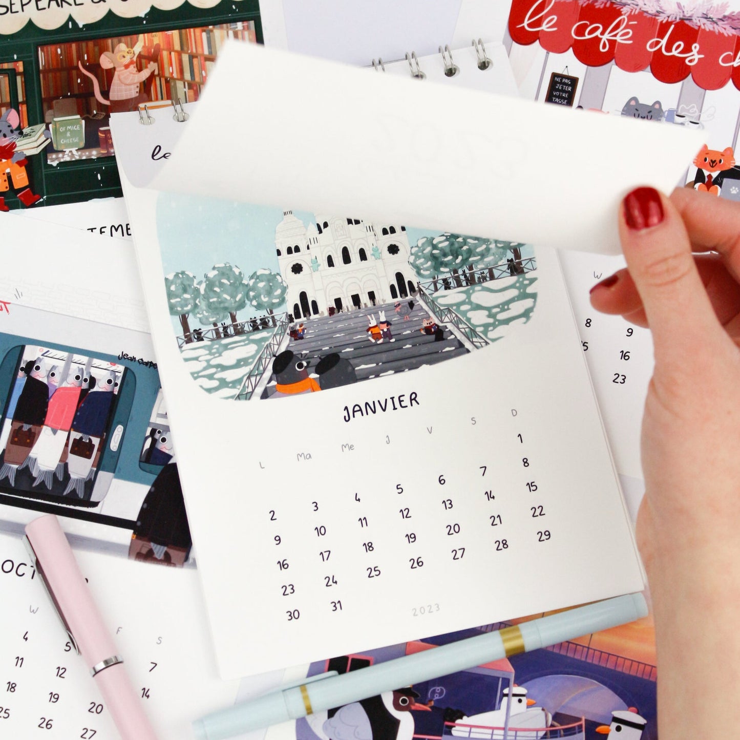 2025 Calendar - The Paris of Animals - A5 Wall Calendar