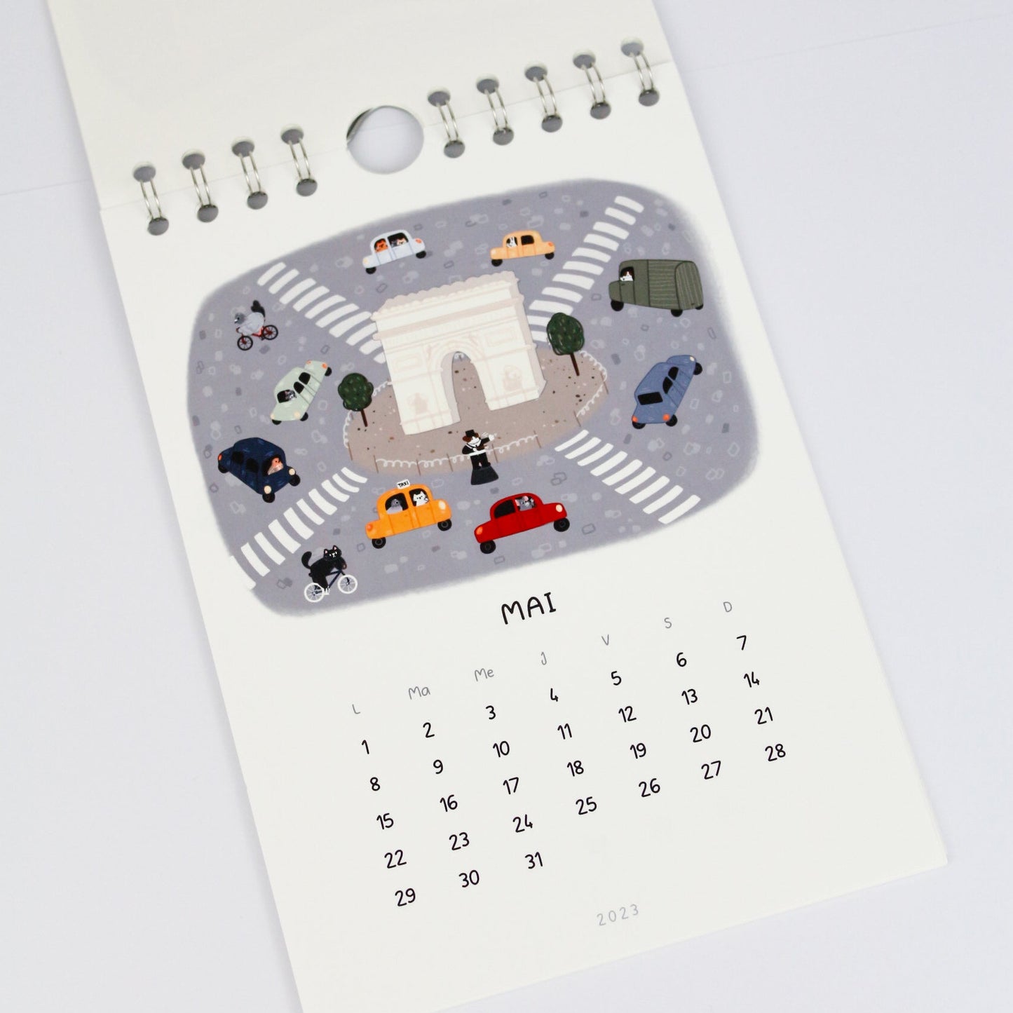 2025 Calendar - The Paris of Animals - A5 Wall Calendar