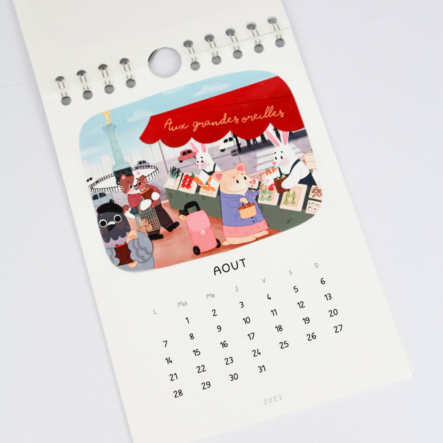 2025 Calendar - The Paris of Animals - A5 Wall Calendar