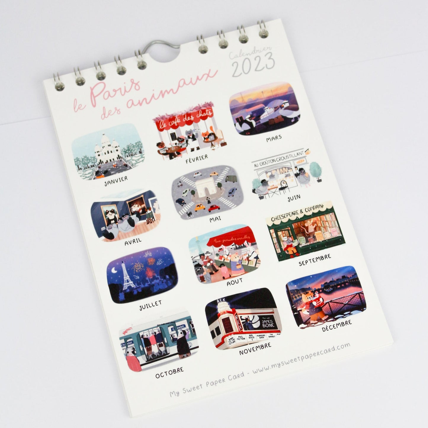 2025 Calendar - The Paris of Animals - A5 Wall Calendar