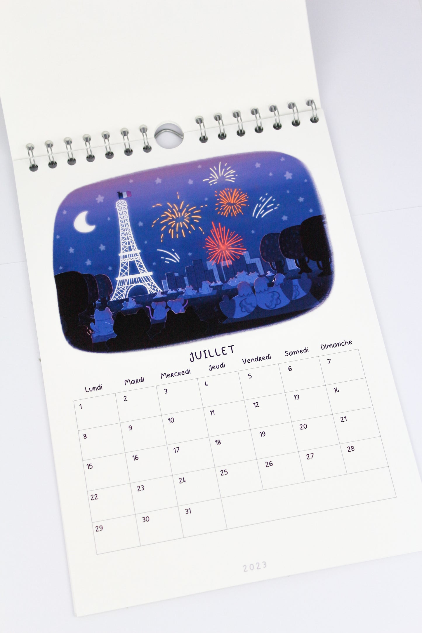 2025 Calendar - The Paris of Animals - A4 Wall Calendar