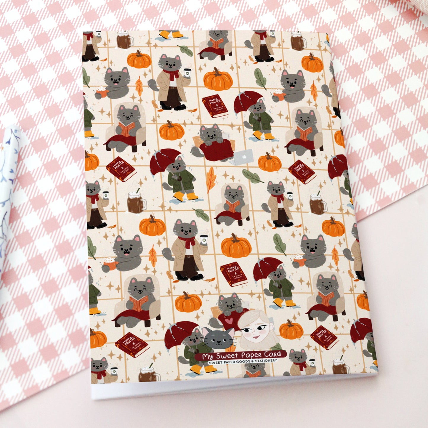 Carnet Oggy journée d'Automne - Carnet Halloween
