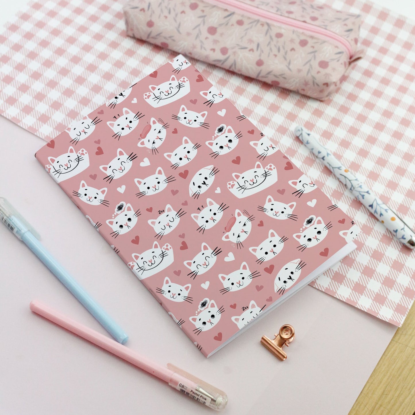 A5 Cat and Tiger Notebook - Cute notebooks