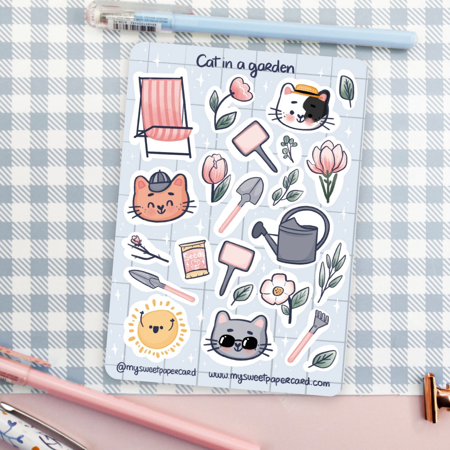 spring flowers deco stickers