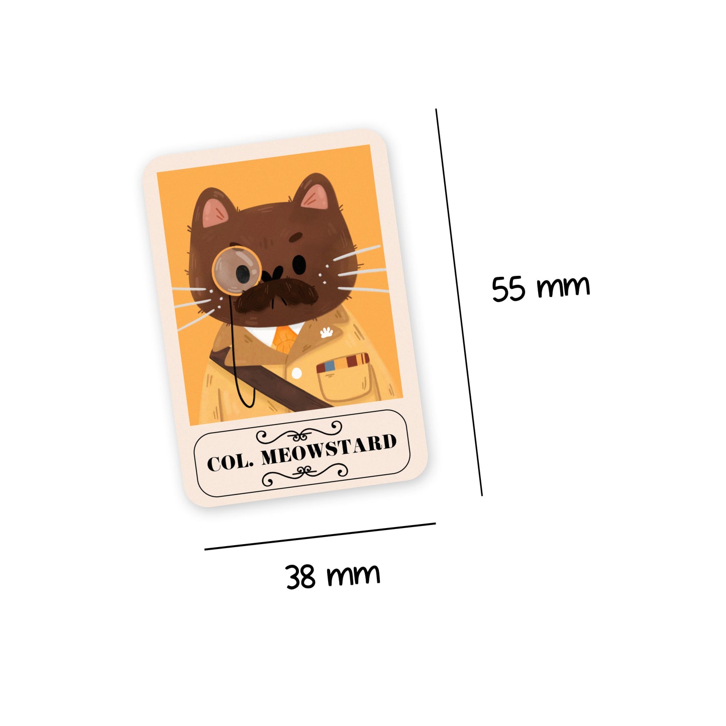 Oggy's Club - Cat Clue Cards - Die Cut Stickers