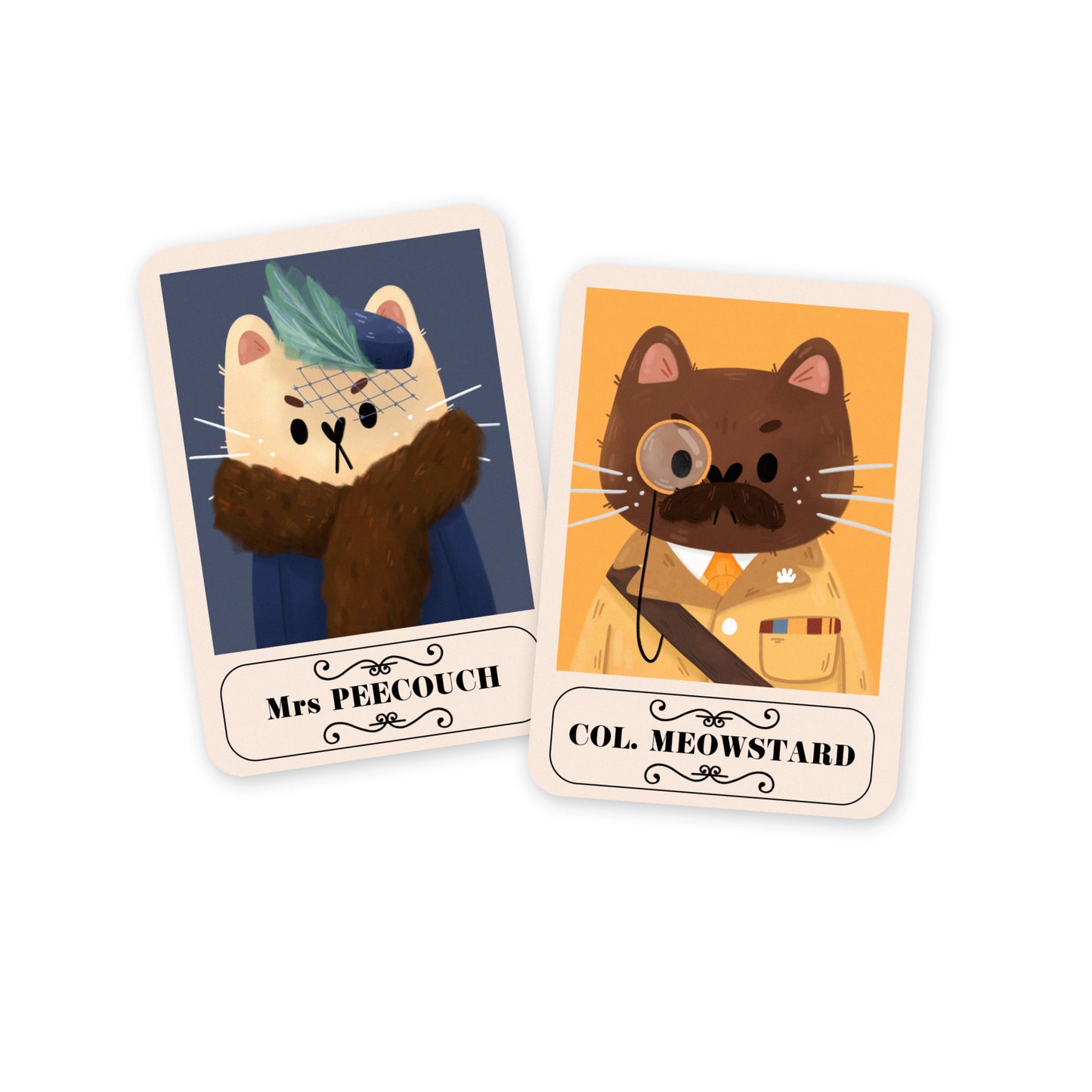 Oggy's Club - Cat Clue Cards - Die Cut Stickers