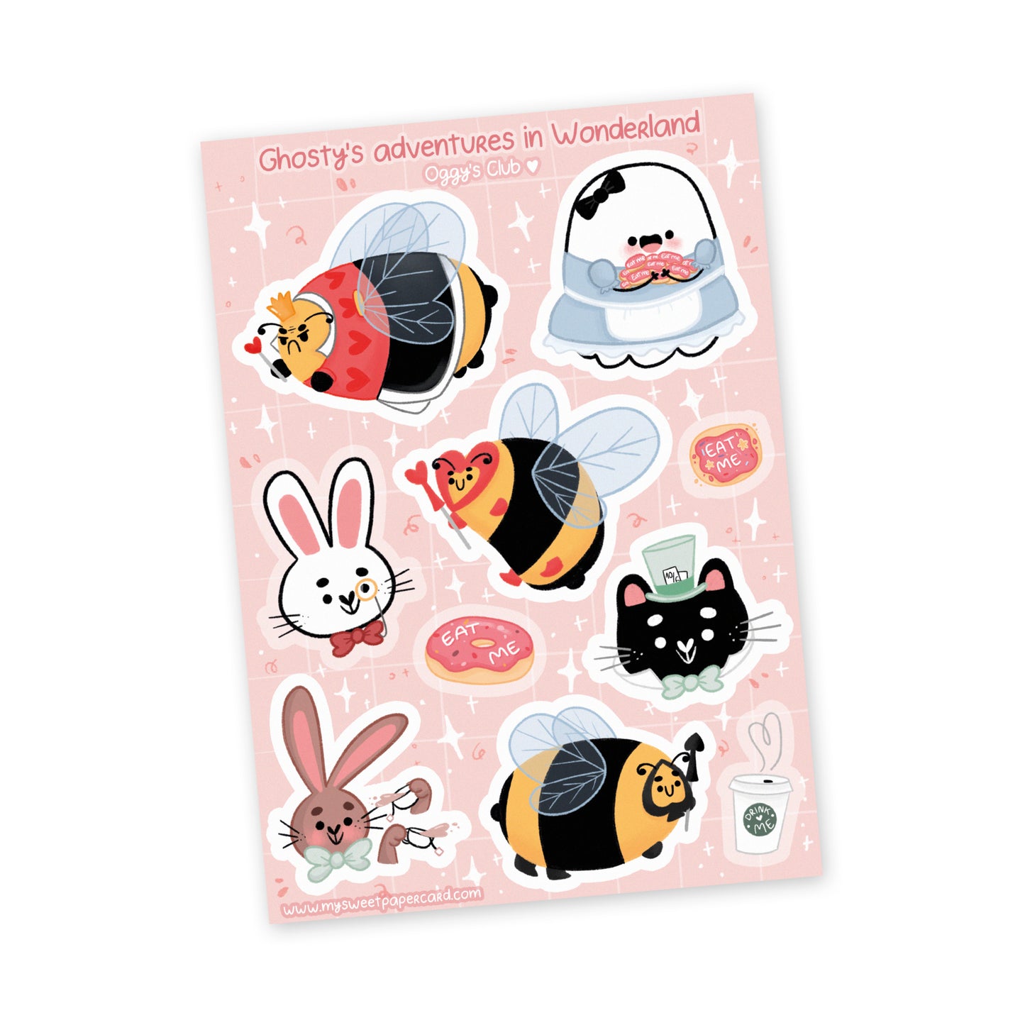 Oggy's Club - Ghosty in Wonderland - Stickers Sheet
