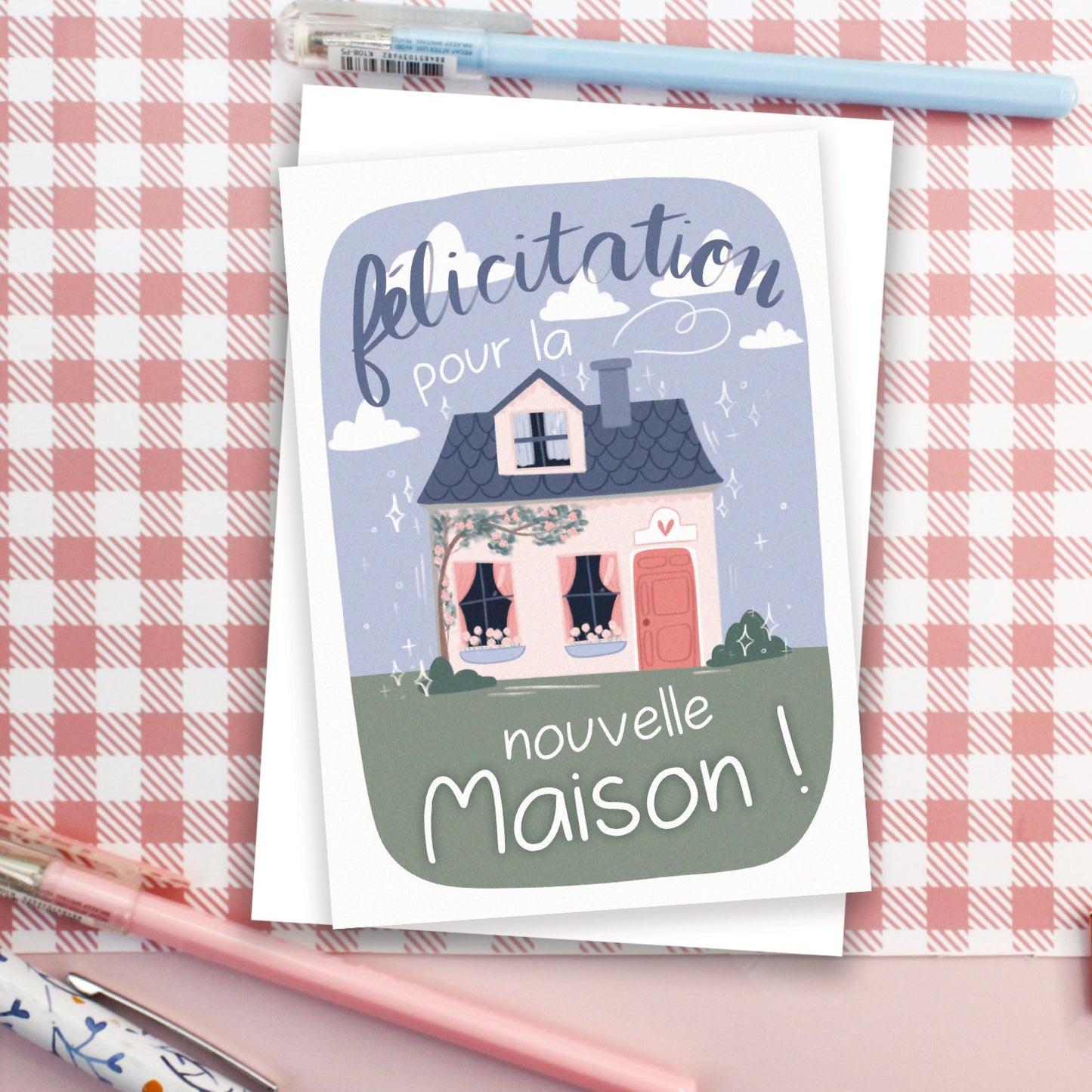 Cottage Carte déménagement - Félicitations pour la nouvelle maison