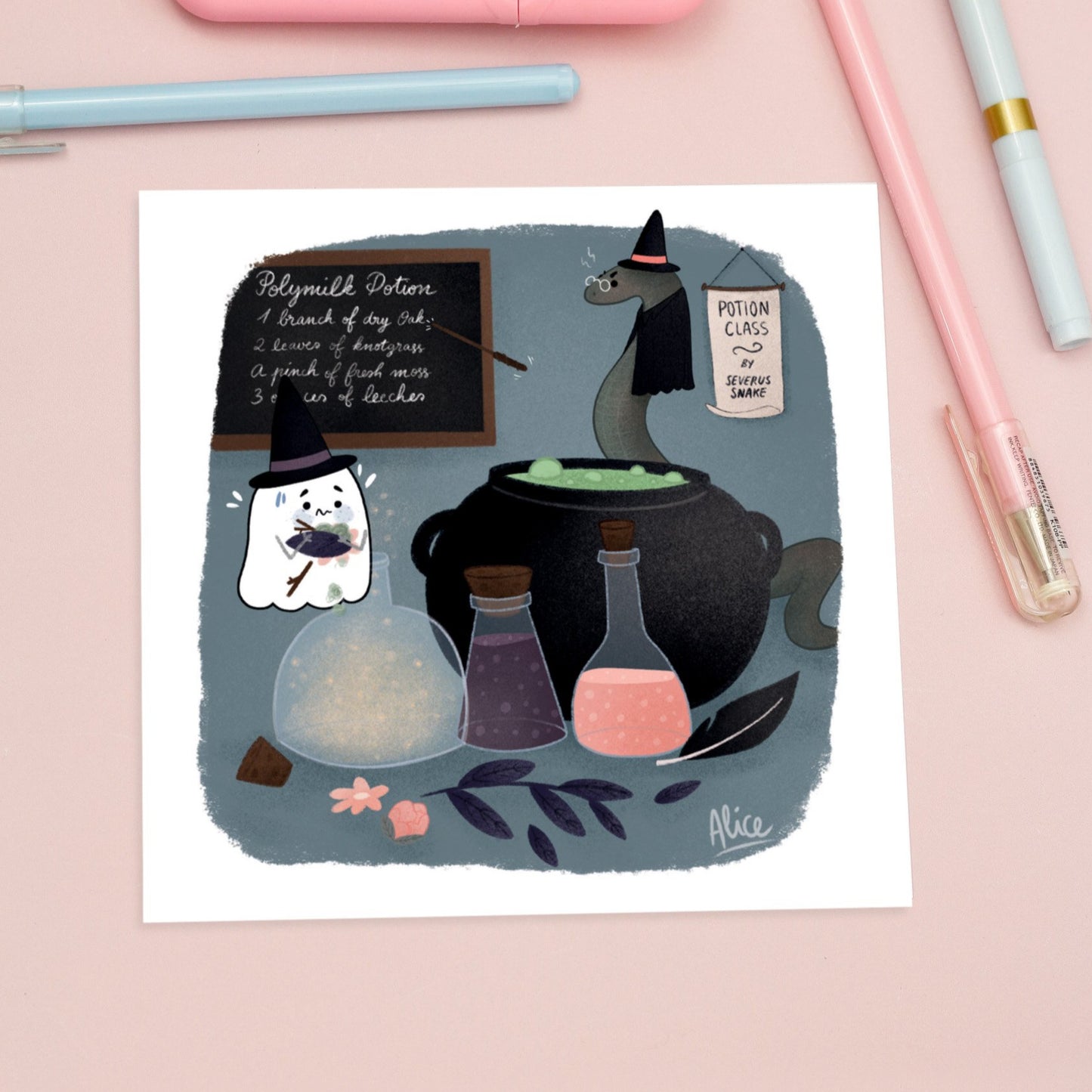 ghosty potion class art print