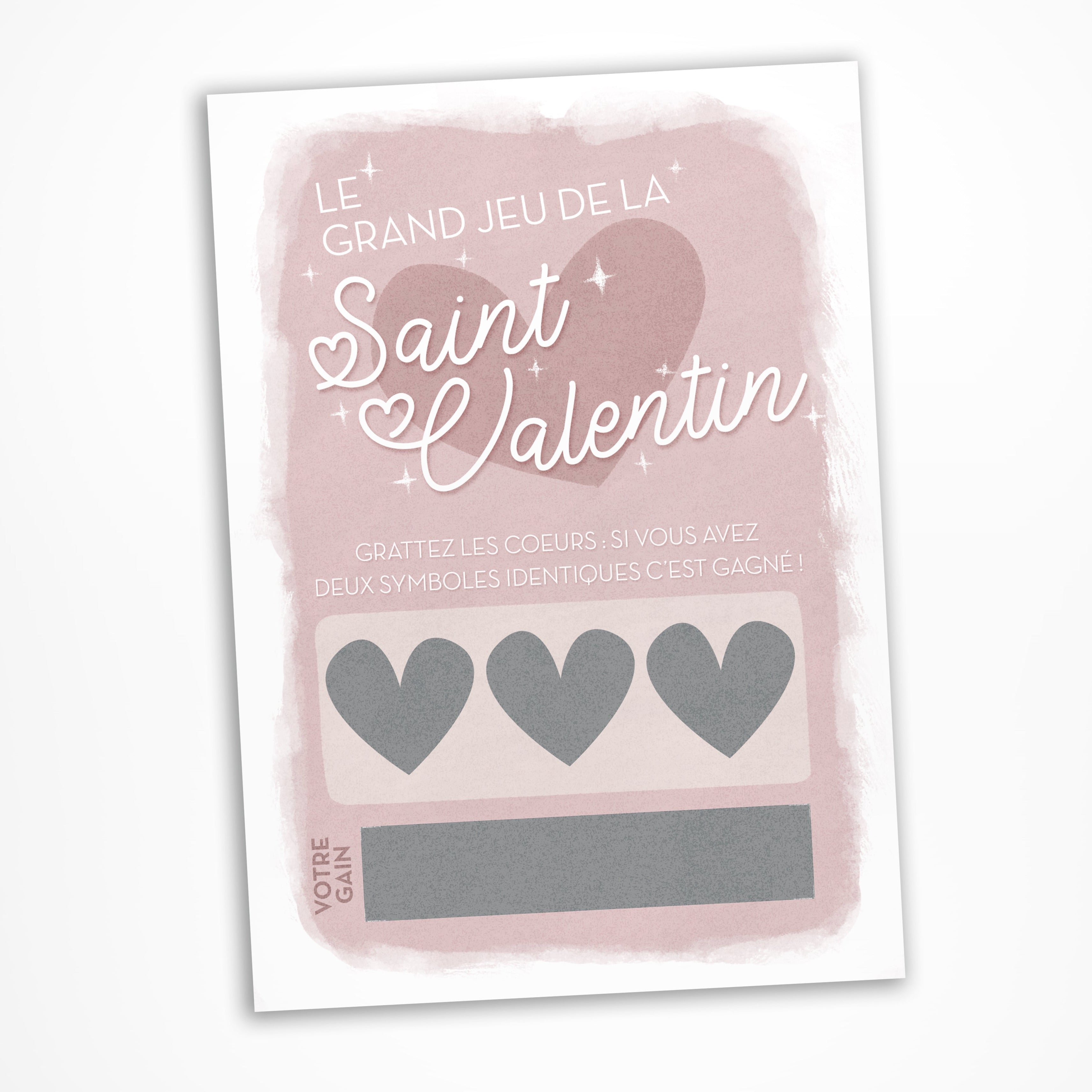 1 Carte À Gratter Pour La Saint-valentin Imprimez 14 Choses Que J