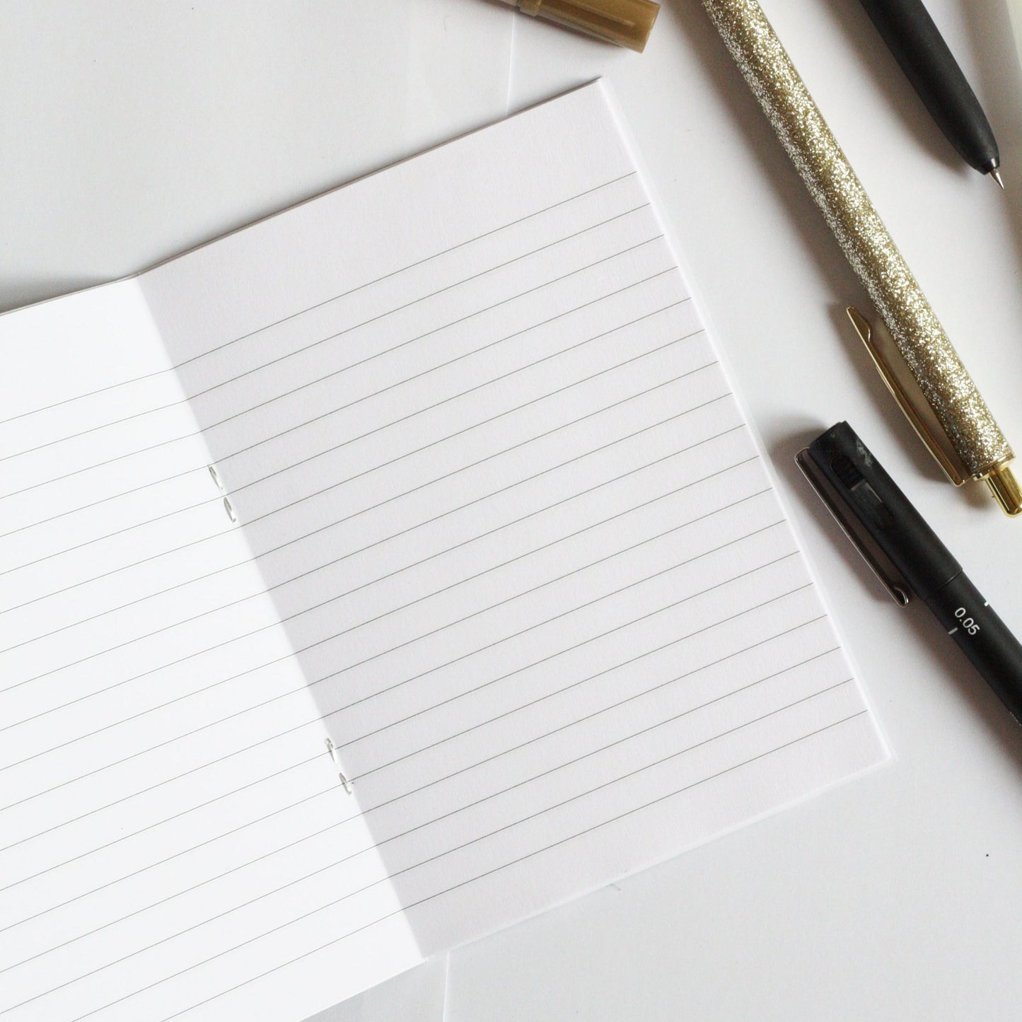 lined pages
