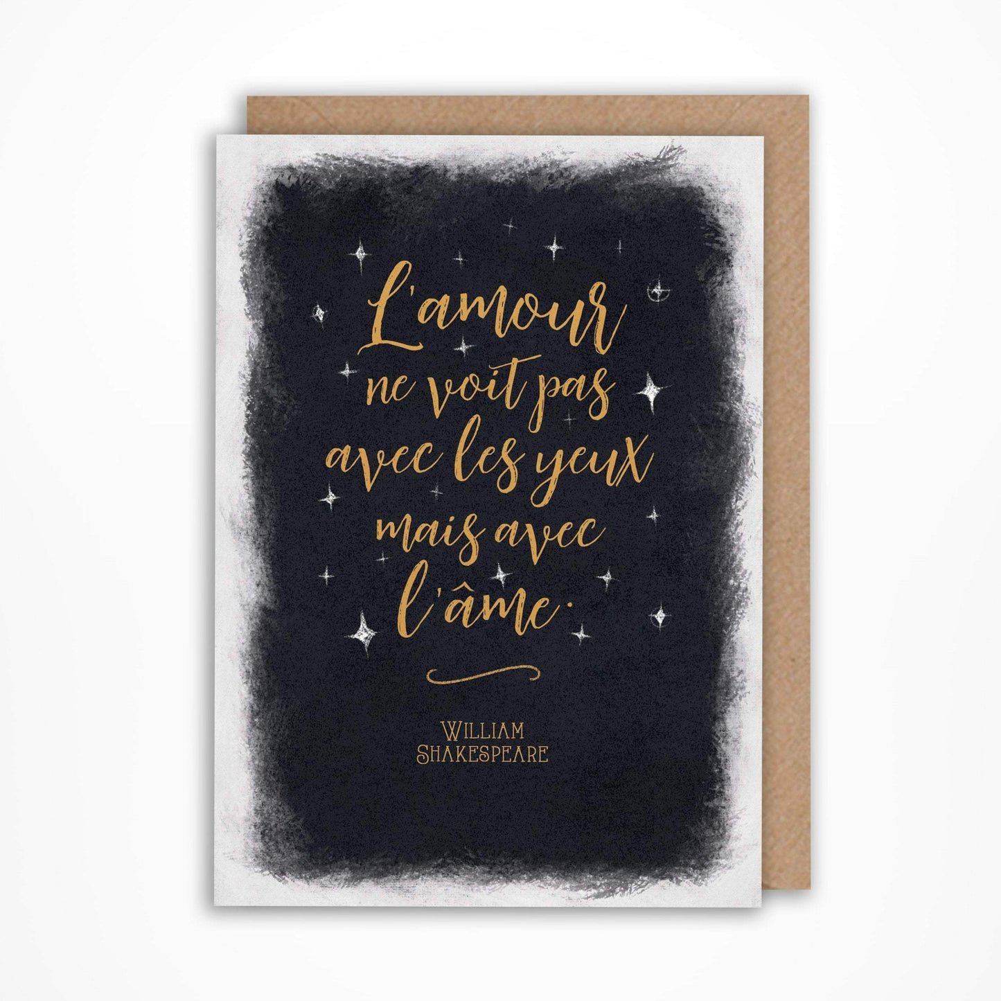 L'amour ne voit pas avec les yeux carte Saint Valentin