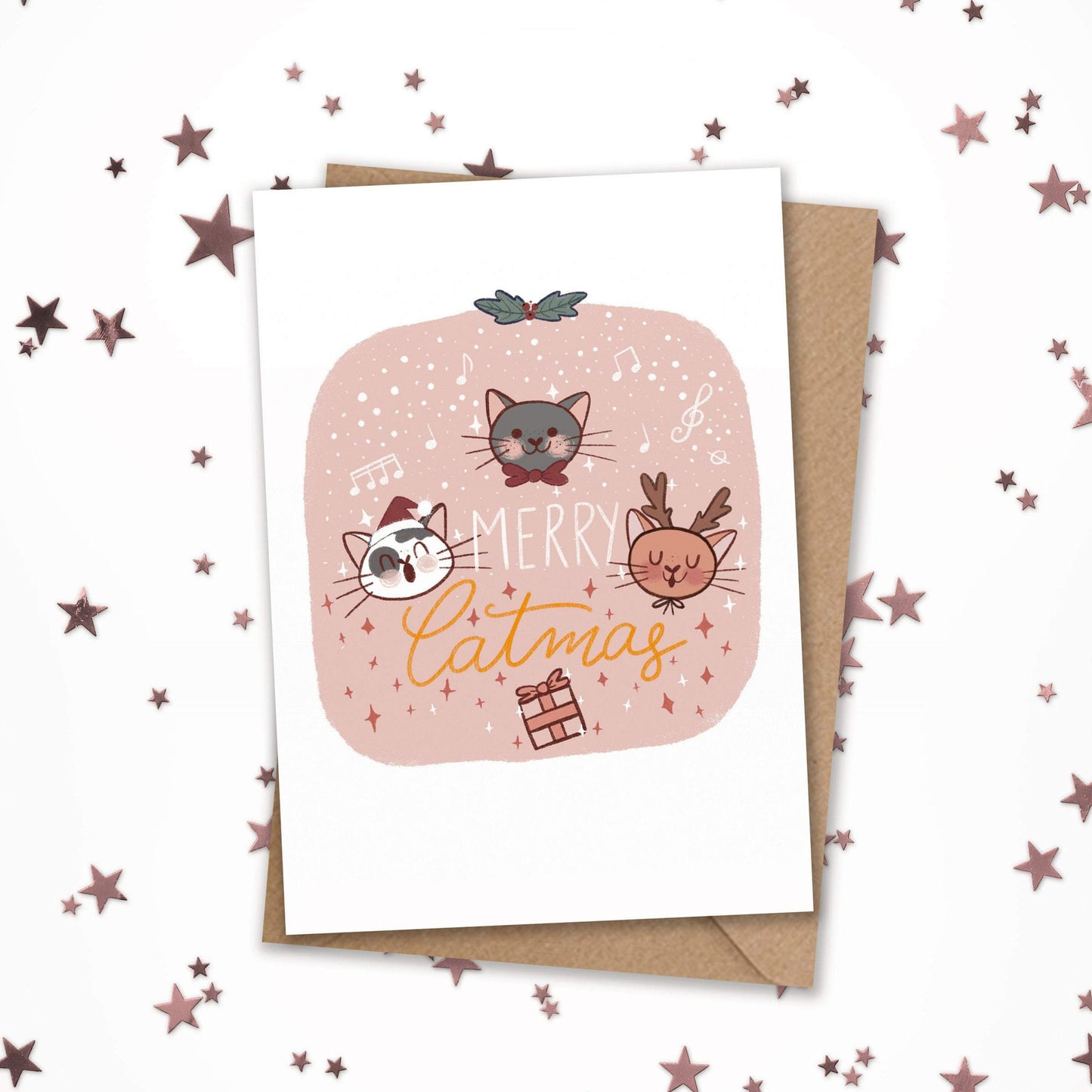 funny cat cards merry catmas