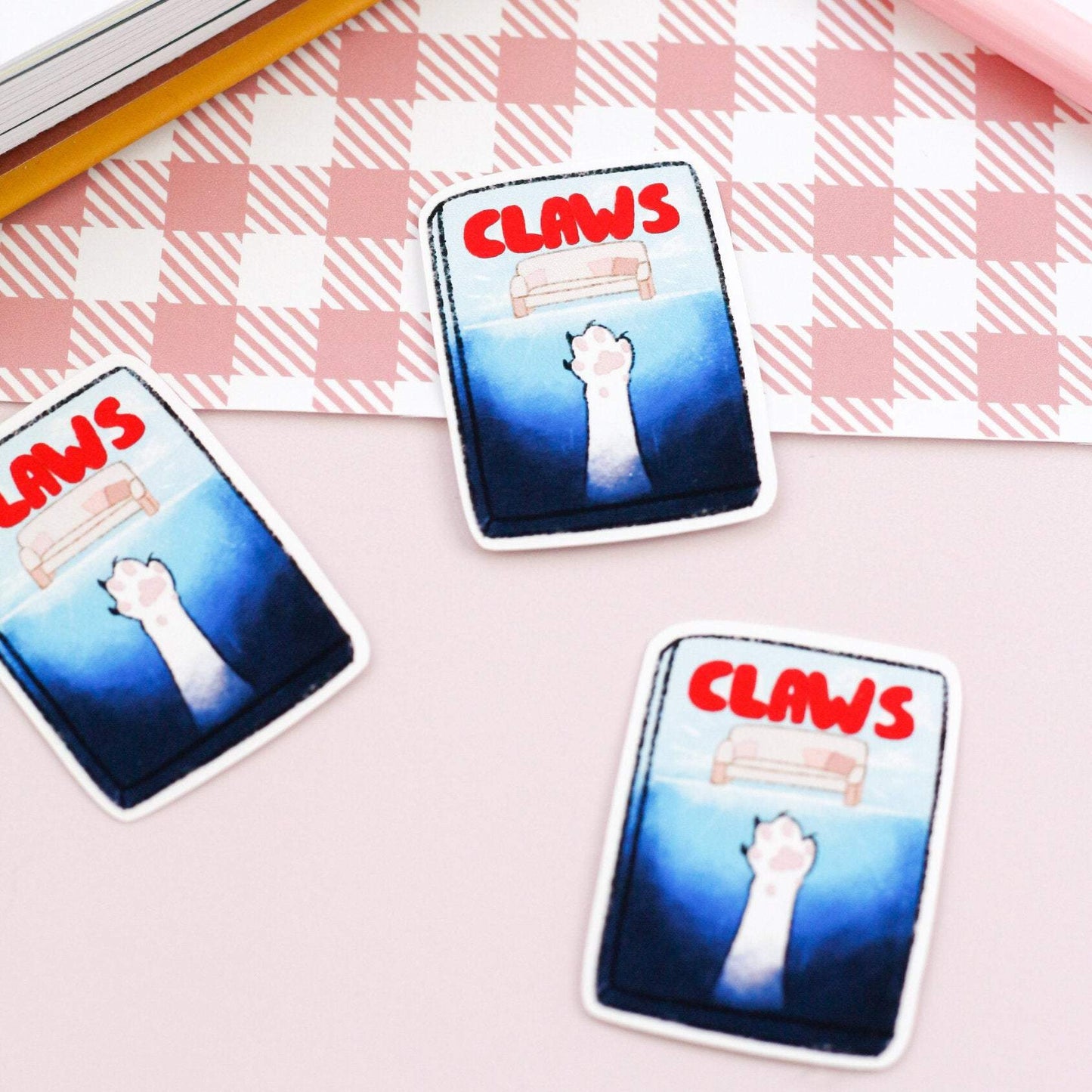 jaws cat parody stickers