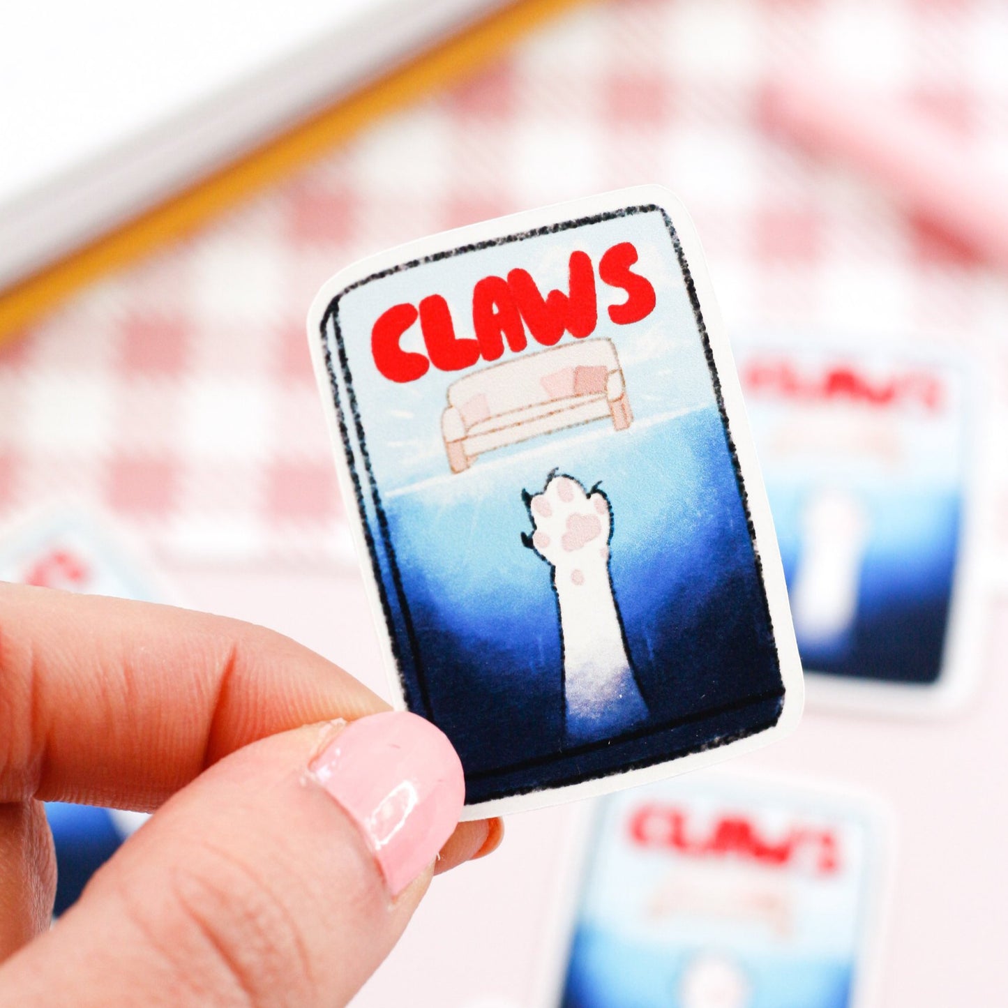 claws stickers for cat lovers