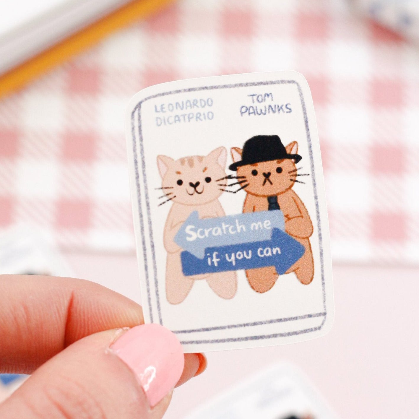 scratch me if you can cat stickers