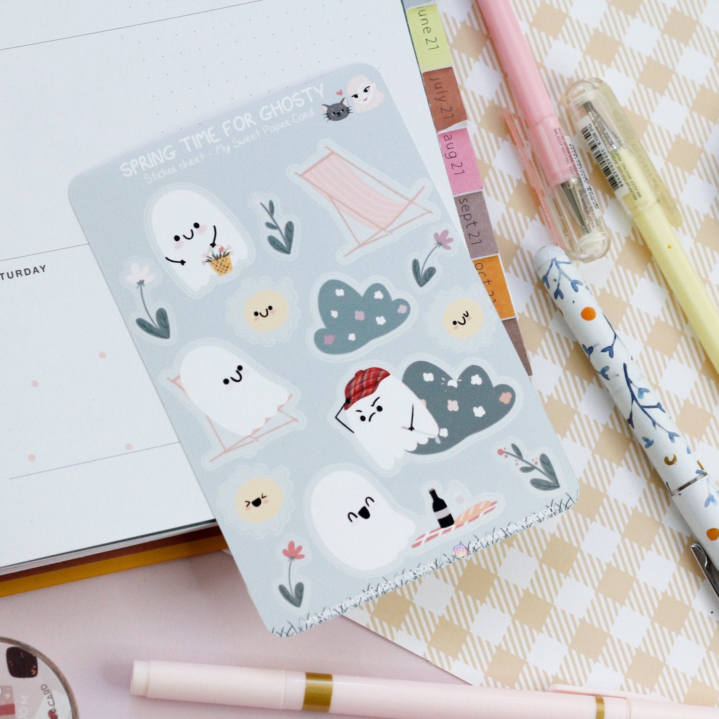 springtime for ghosty stickers