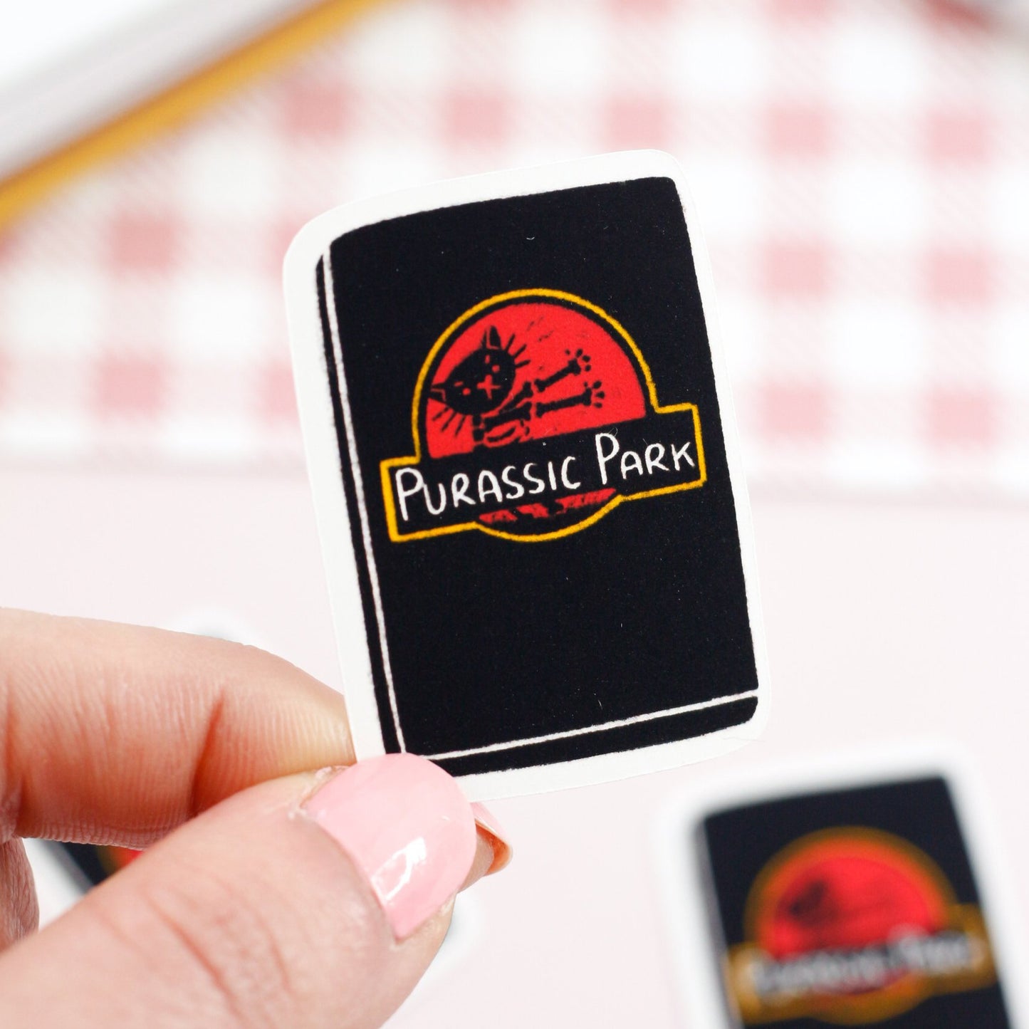 purassic park cat stickers