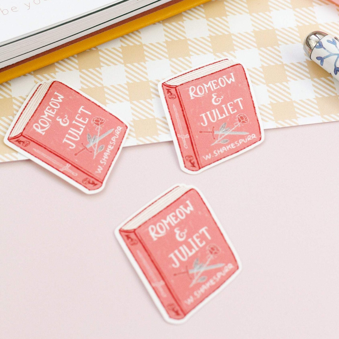 cat book stickers romeo and juliet