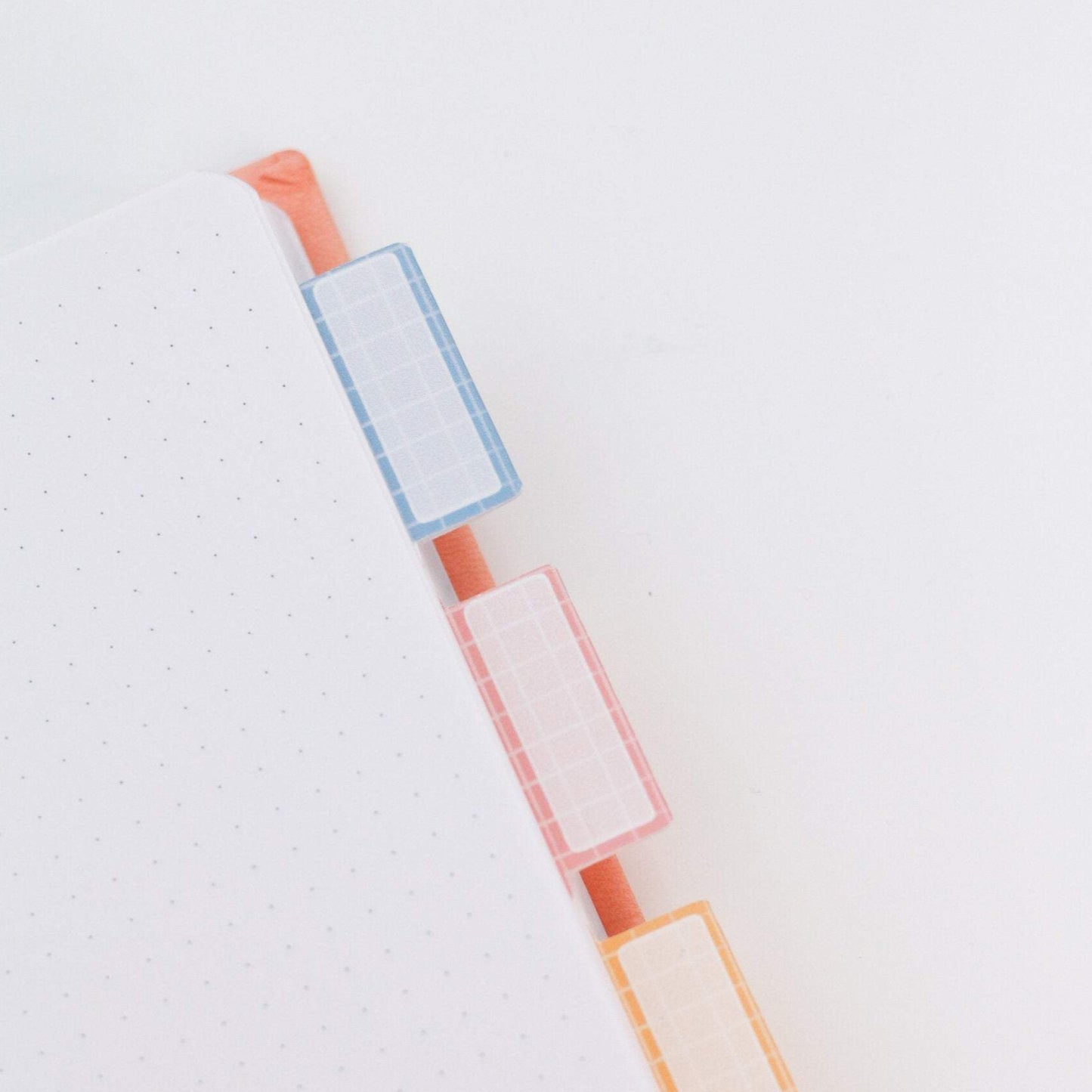 pastel grid adhesive tabs