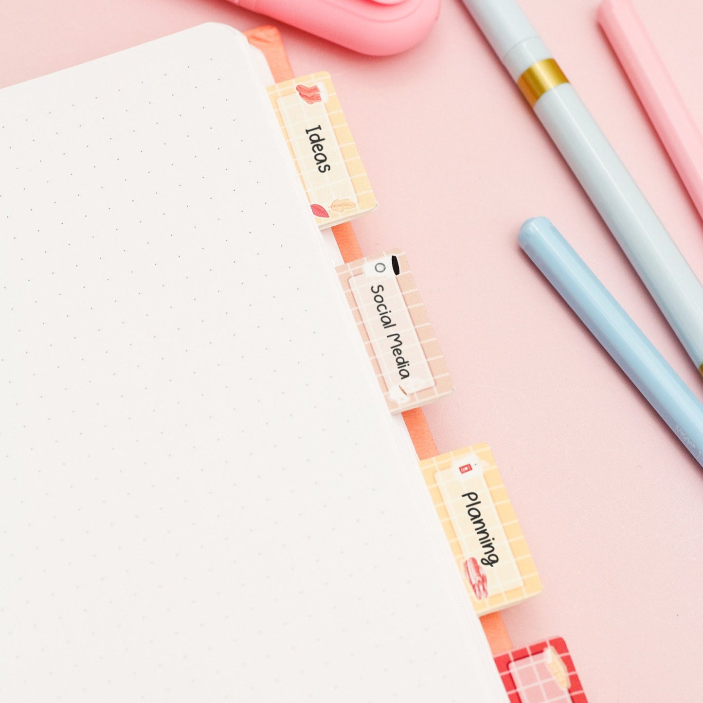 cosy fall planner divider tabs