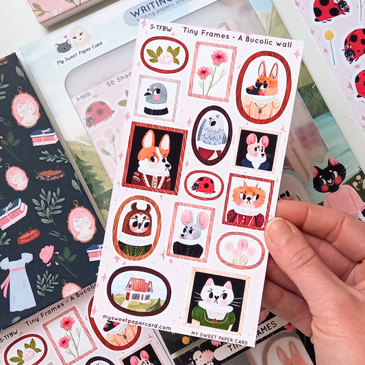 Tiny Frames Bucolic Animals - Stickers Sheet
