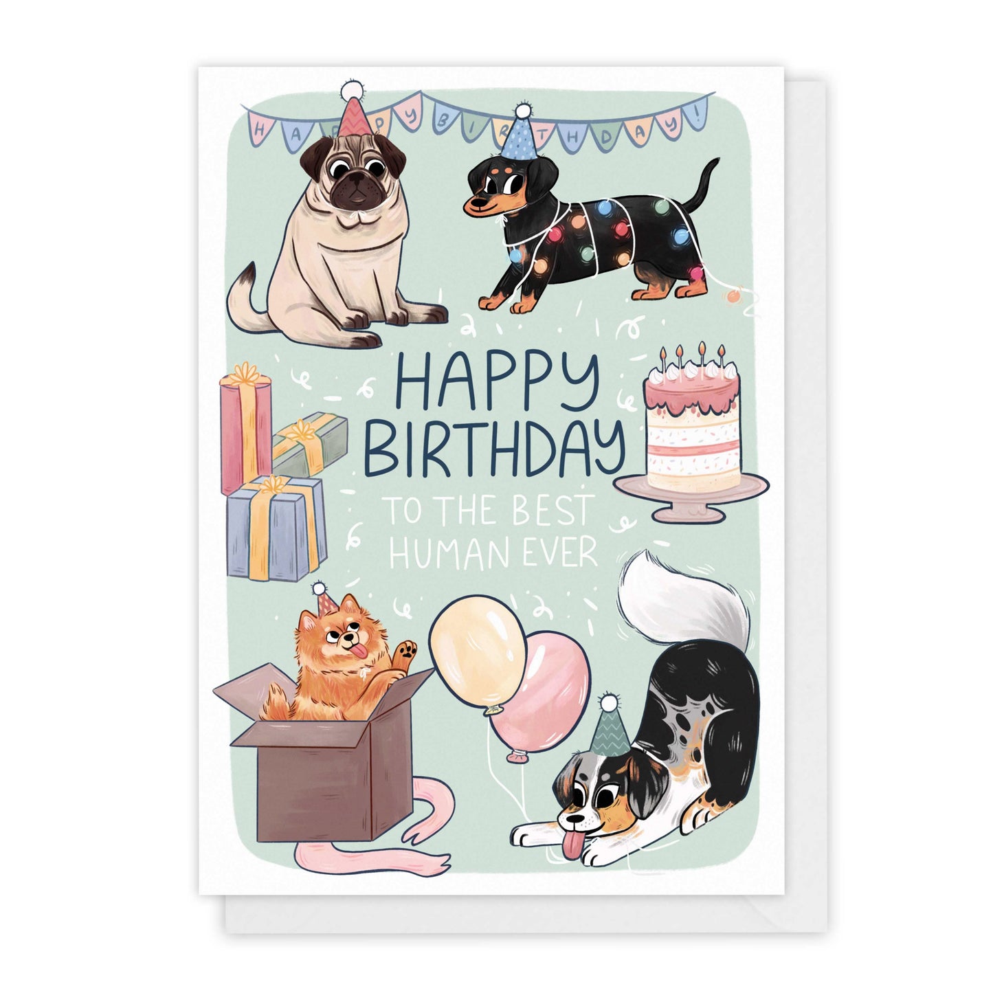 funny dog birthday card