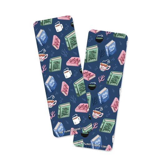 Tea time in the sea - Book lovers Bookmark