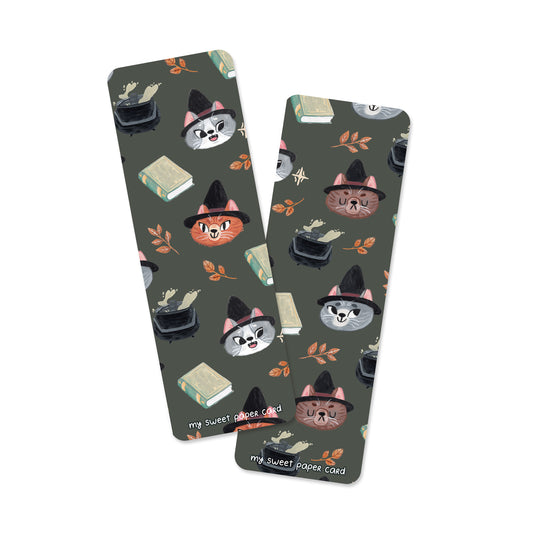 Witchy Cats - Autumn Bookmark