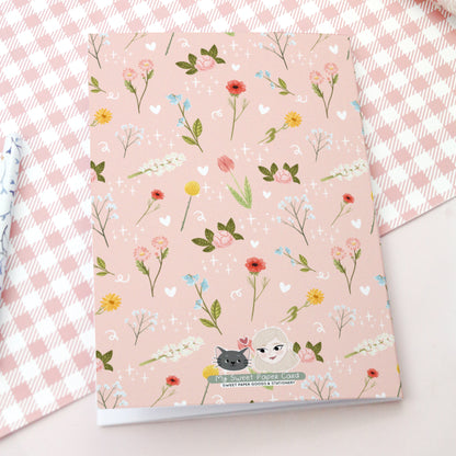 floral notebook spring stationery gift