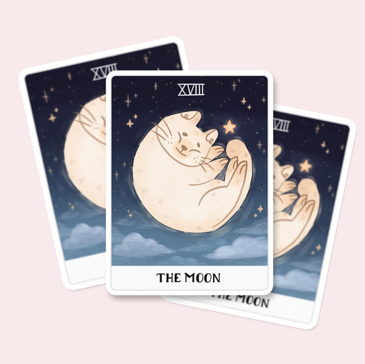 The Moon - Vinyl Stickers - Tarot card stickers