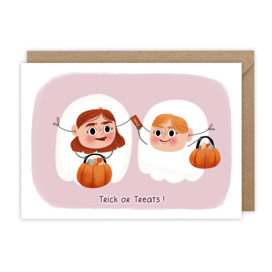 Ghosty's Trick or Treats Card - Halloween Card