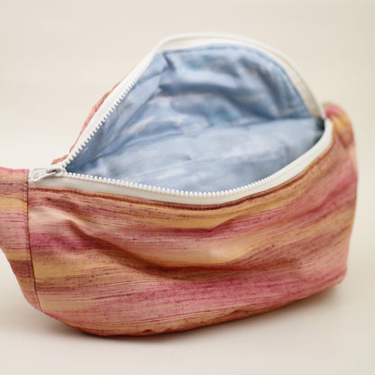 Hinode - Fanny pack made with vintage Japanese fabric - feat Awase