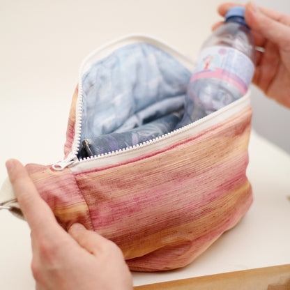 Hinode - Fanny pack made with vintage Japanese fabric - feat Awase