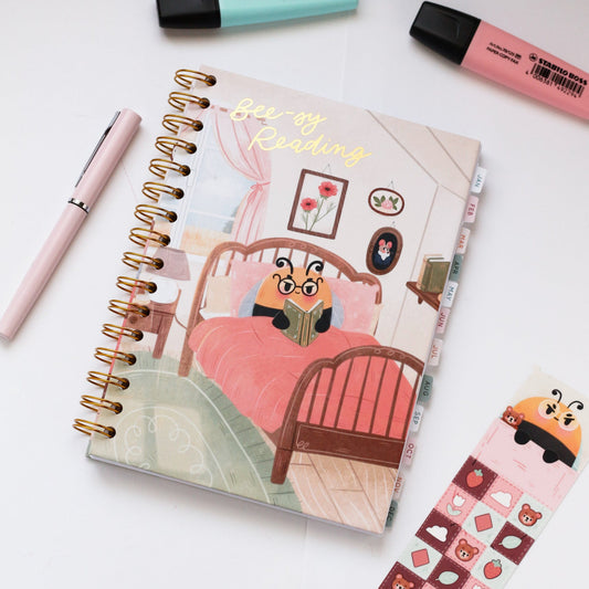 Bee-sy reading Grumbee Reading journal - Spiral notebook to write your book reviews