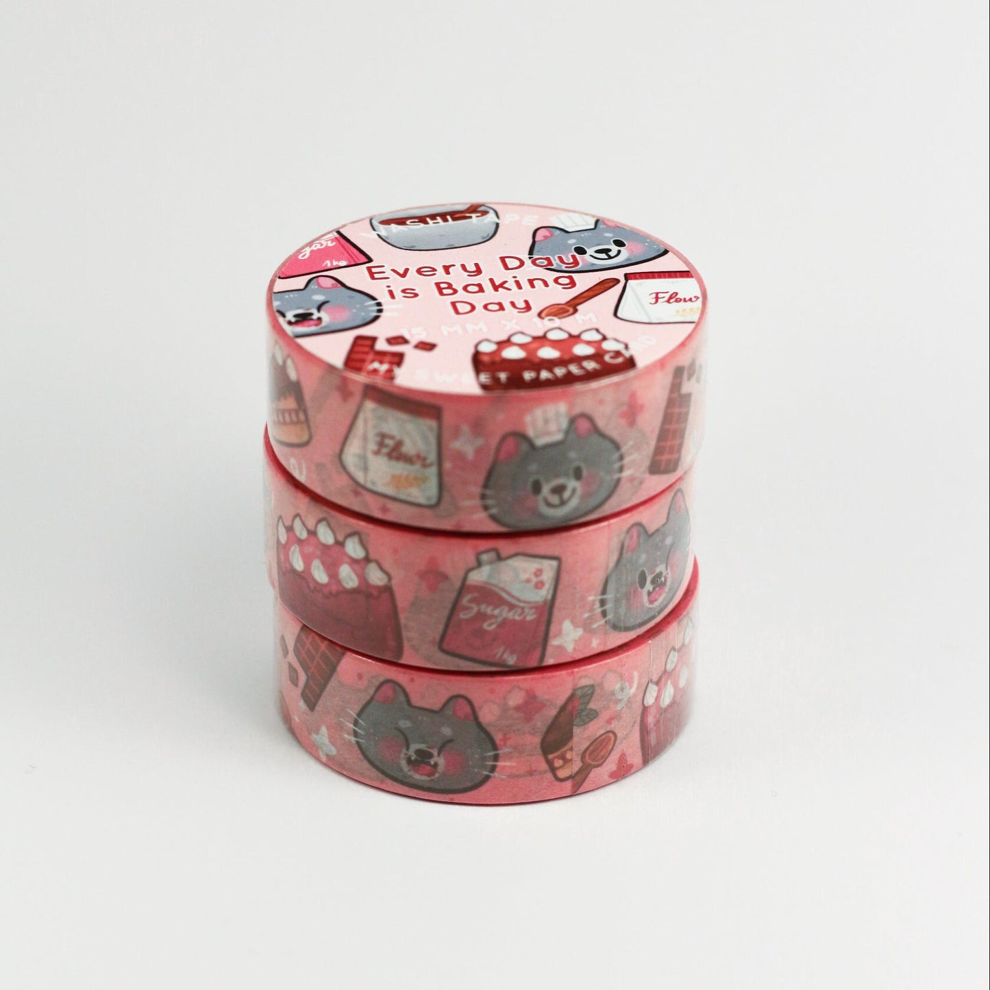 Chaque jour est un jour pour cuisiner - Washi Tape chat cuisinier