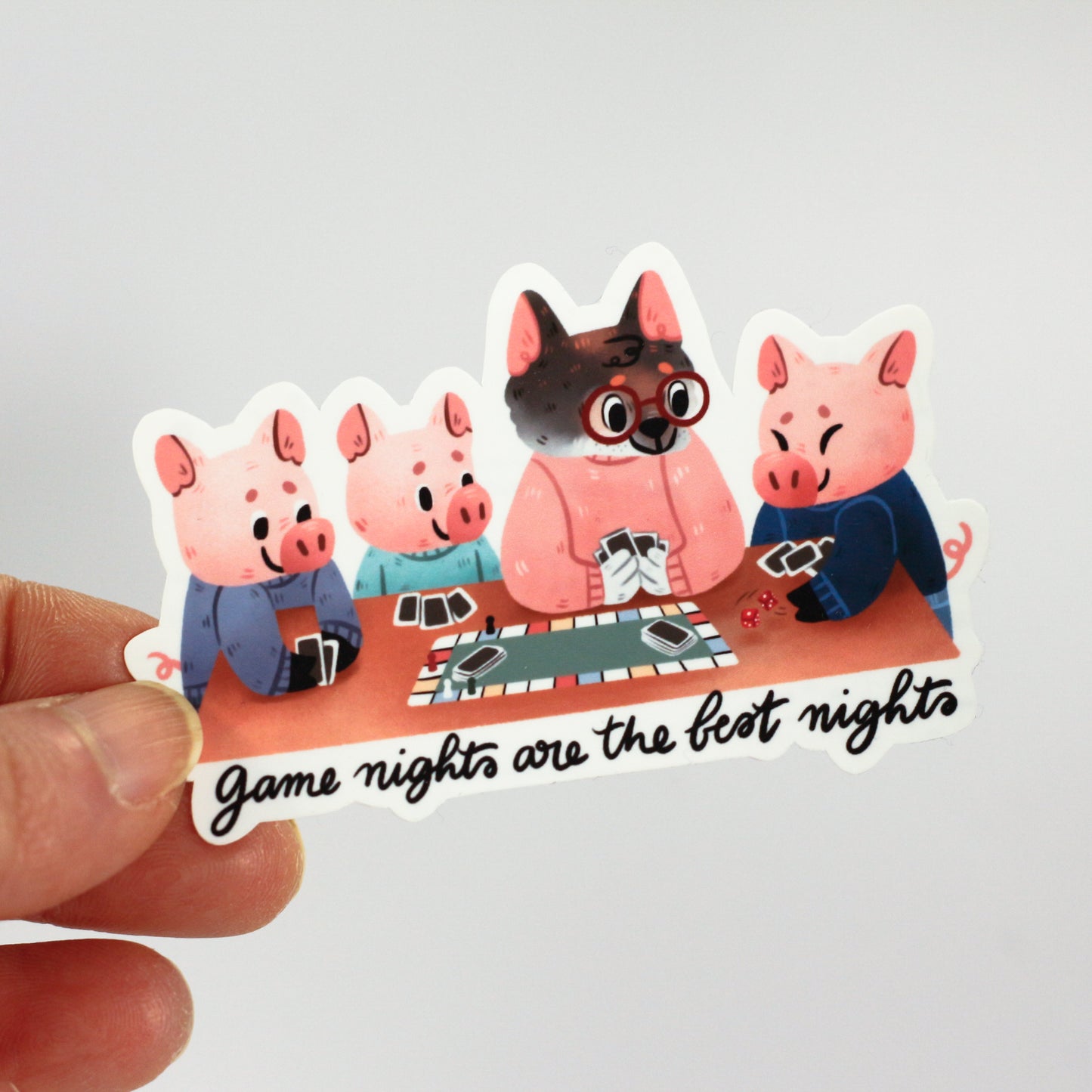 Game night stickers - Vinyl Stickers