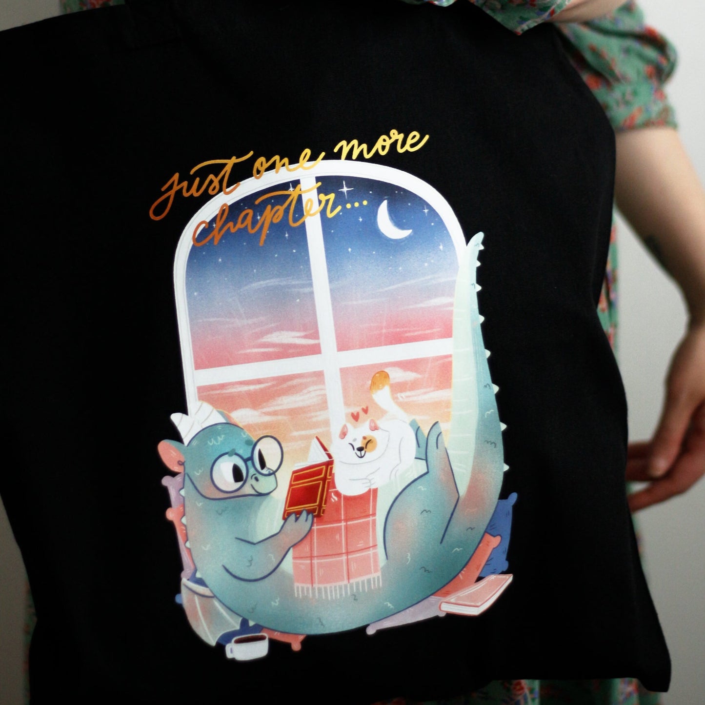 Dragon qui bouquine - Sac Tote bag