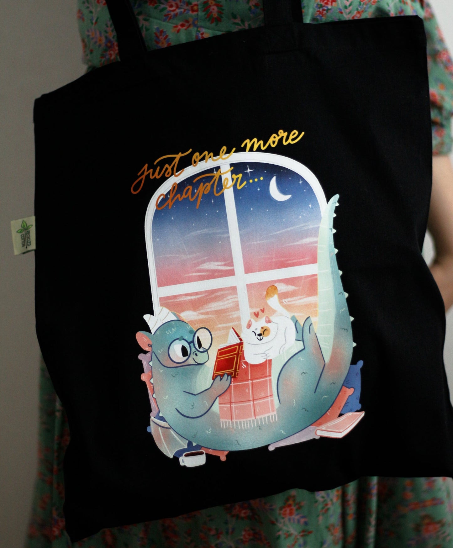 Dragon qui bouquine - Sac Tote bag