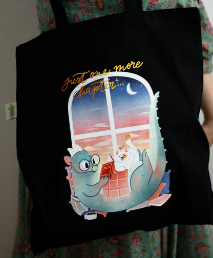 Dragon qui bouquine - Sac Tote bag