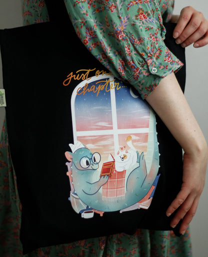 Dragon qui bouquine - Sac Tote bag