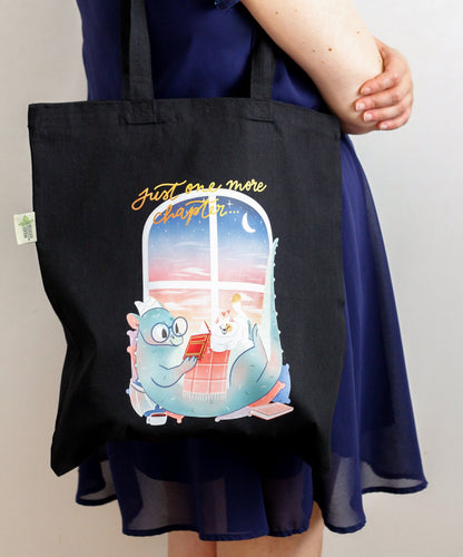 Dragon qui bouquine - Sac Tote bag