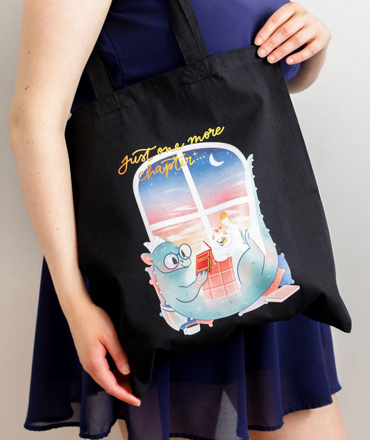 Cosy Dragon Reading - Totebag