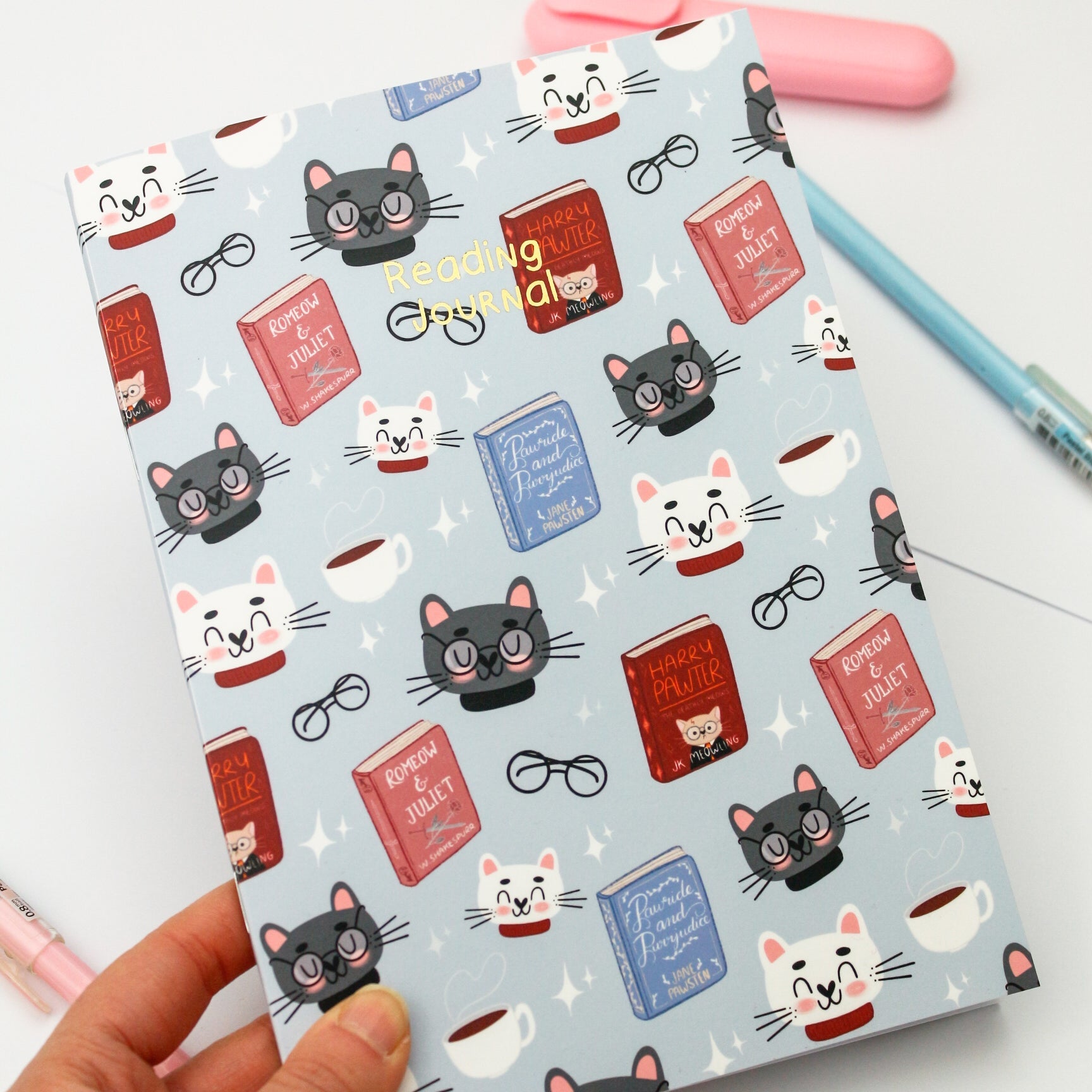 cat lover gift notebook