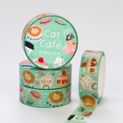Cat Café - Cat washi tape - Cute washi tape