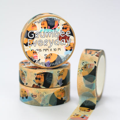 Grumbee Everyday - Bee washi tape - Cute washi tape