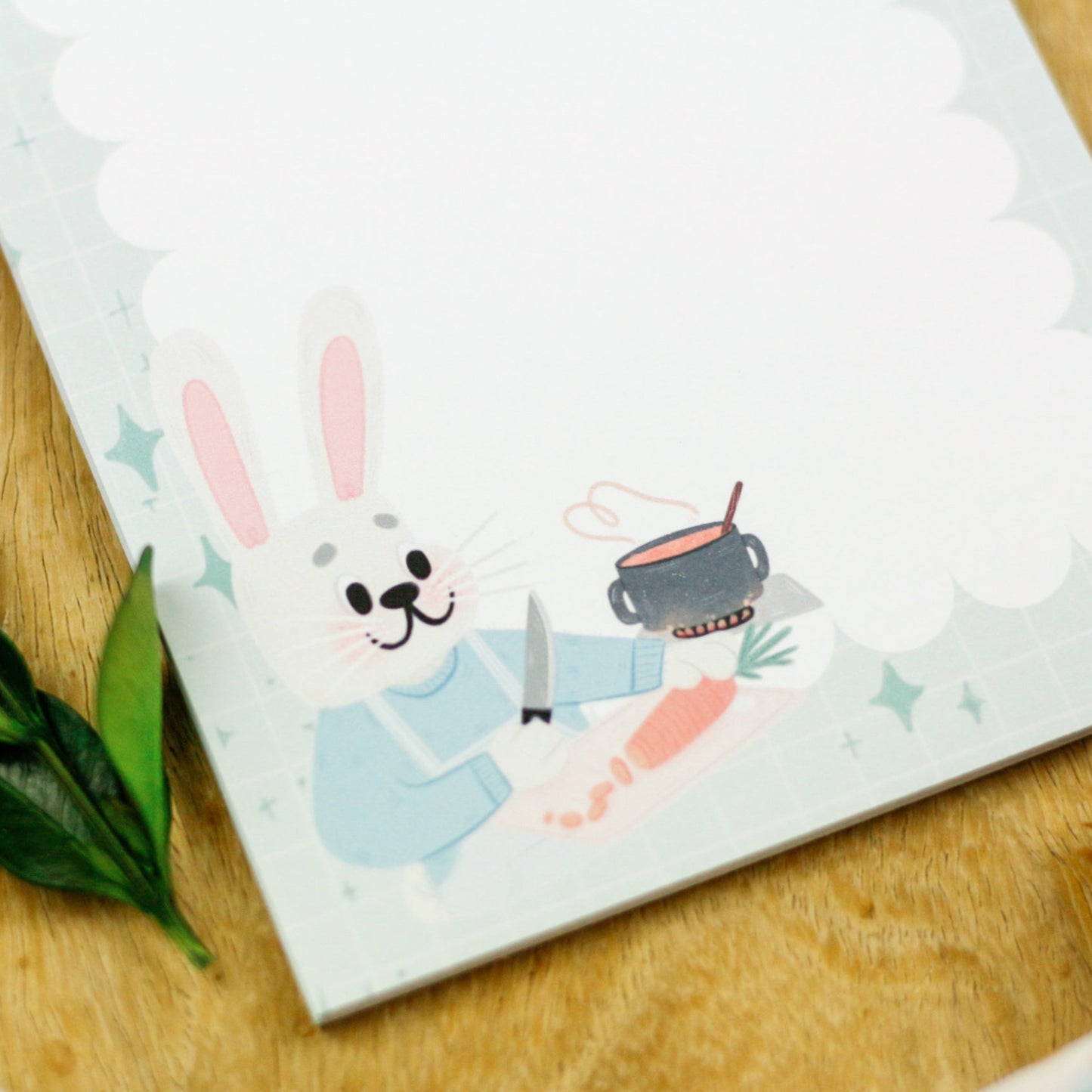 cute rabbit chef notepad