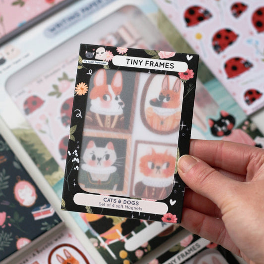 Magnets Tiny Frames - Cats and Dogs
